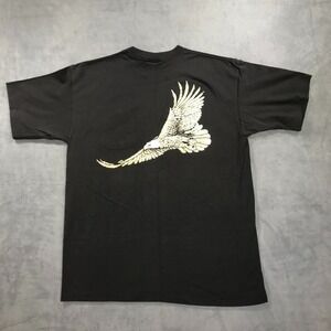 VTG Winston Shirt Mens XL Black Pocket T Eagle Graphic Advertising 90s Single St